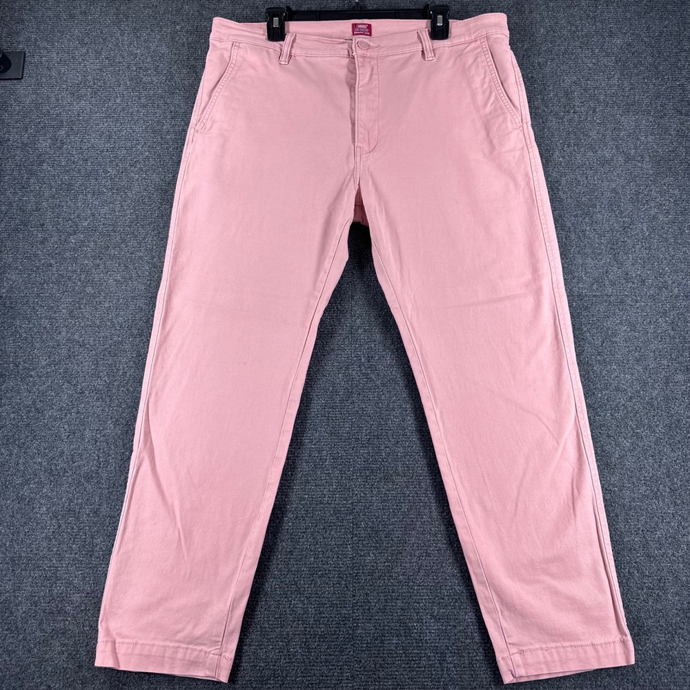 Levi's XX Chino Pants Mens 36x30 Pink Standard Taper Stretch Casual Trousers